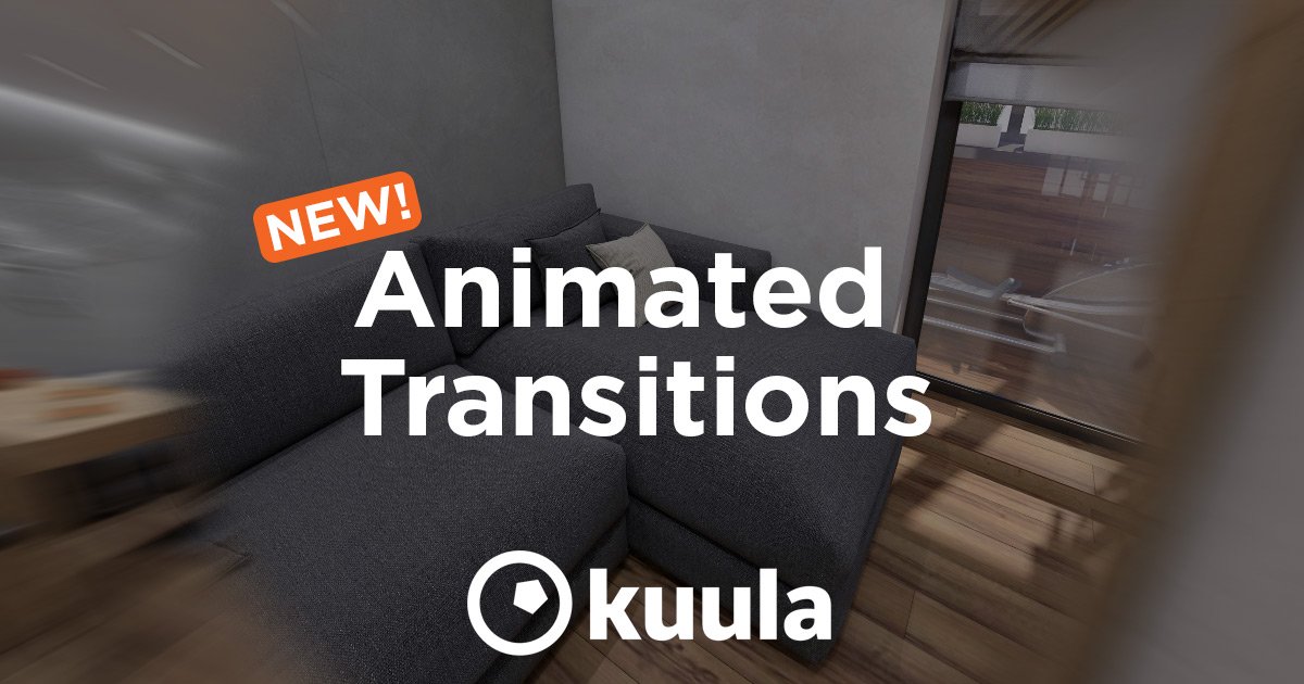 Animated Transitions in Virtual Tours on Kuula