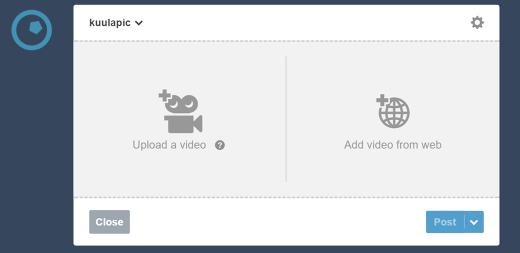 Add video from web will allow you to post 360 photos on Tumblr