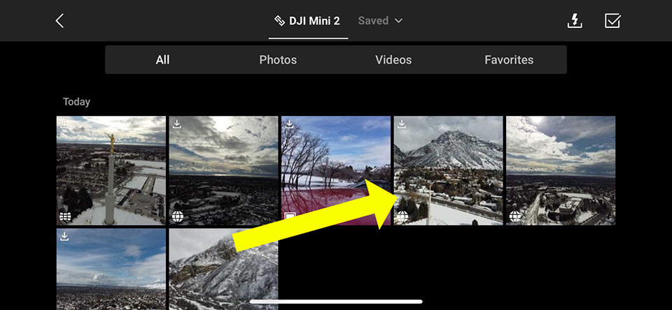 DJI App - albums