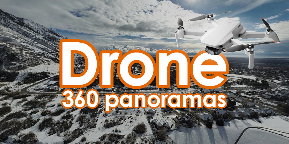 Capturing 360 panoramas with a drone