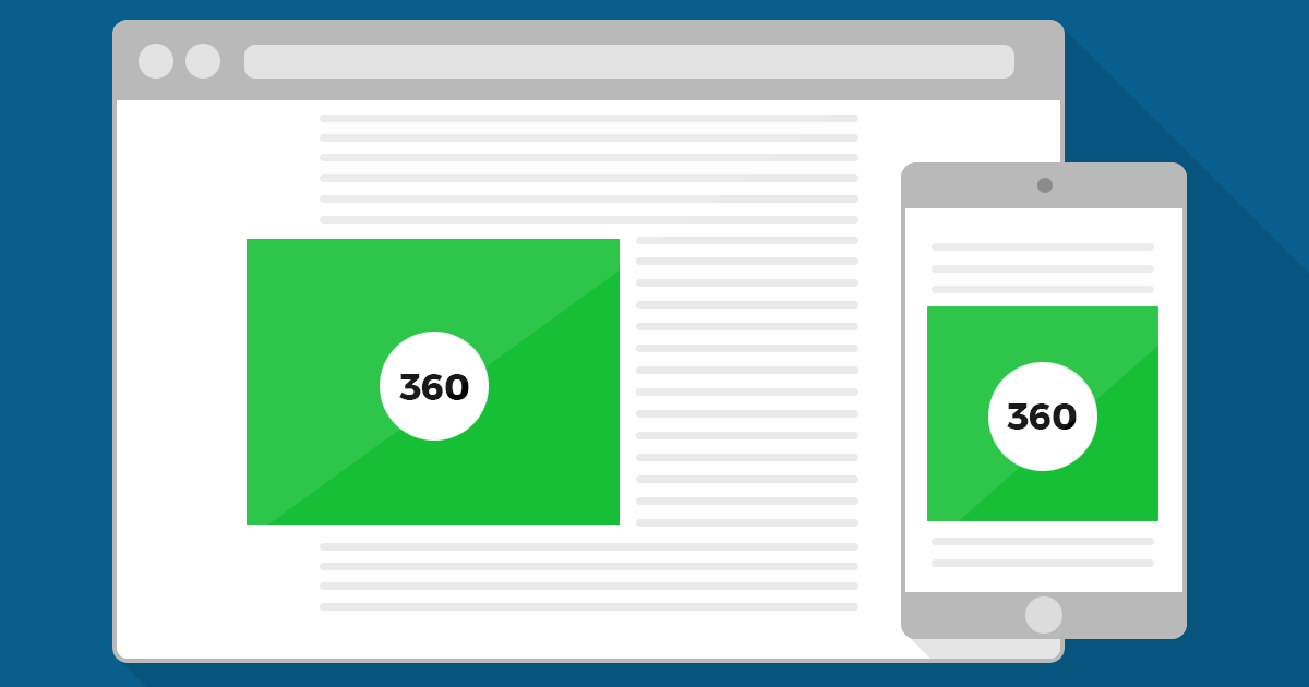 Embed 360 photos on your website magazine or blog