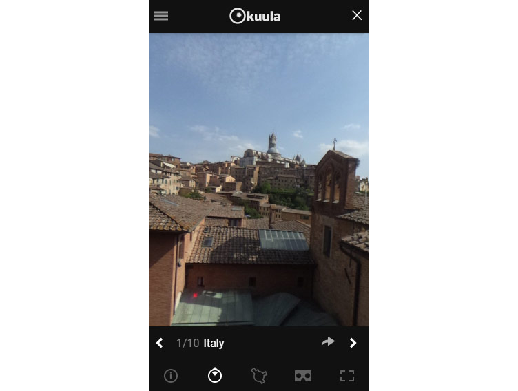 Kuula - virtual tour view mobile