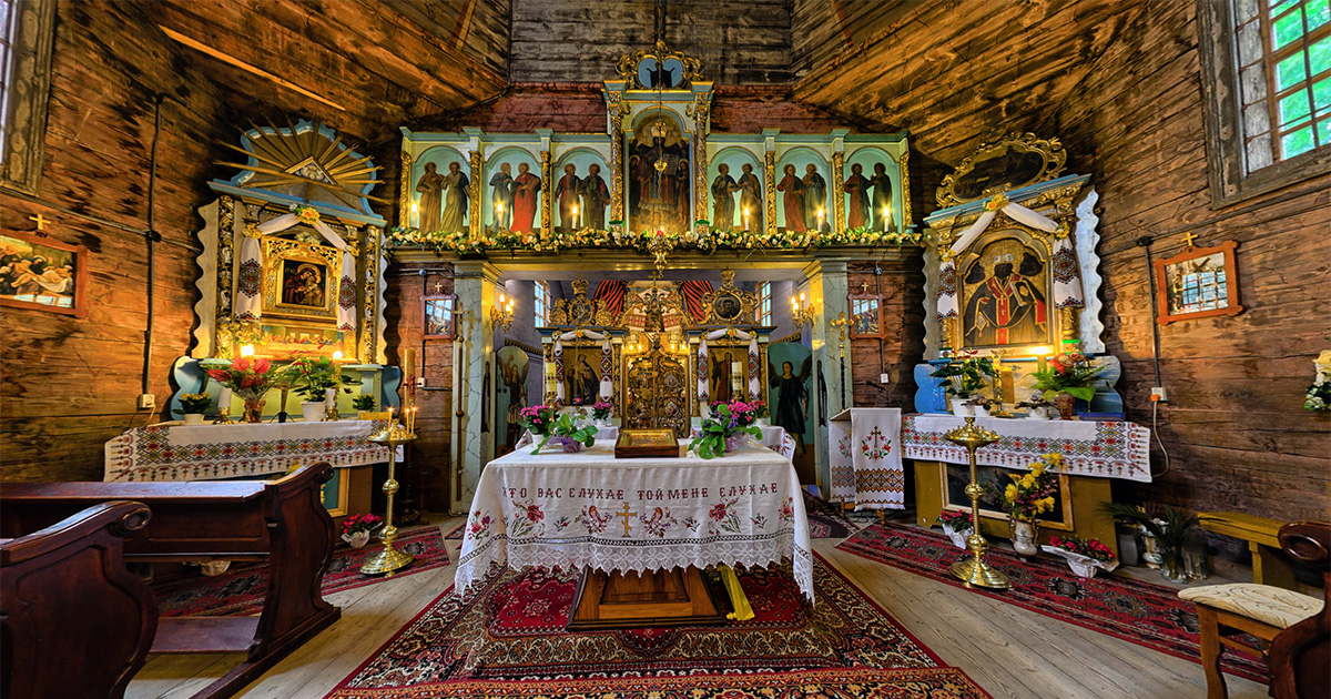 360 photo of Saint Nicolas orthodox church in Hrebenne\
