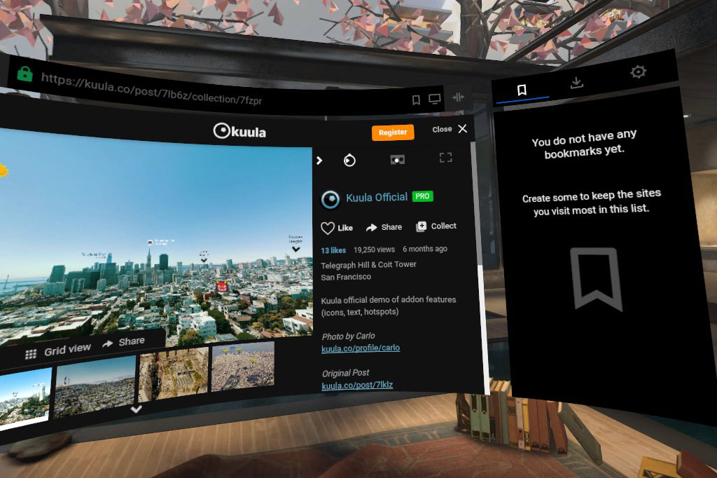 Kuula Virtual Reality app