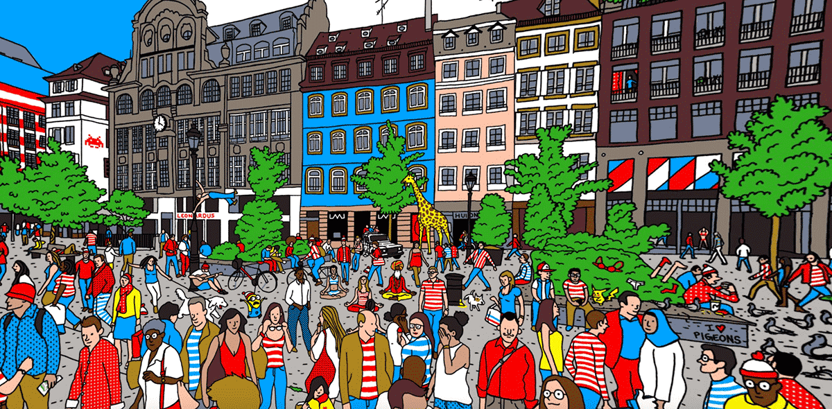 Can you find Waldo in this 360 image?